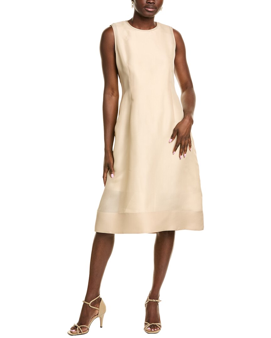 Lafayette 148 New York Шелковое платье силуэта А-силуэт, бежевый
Lafayette 148 New York Шелковое платье силуэта А-силуэт, бежевый