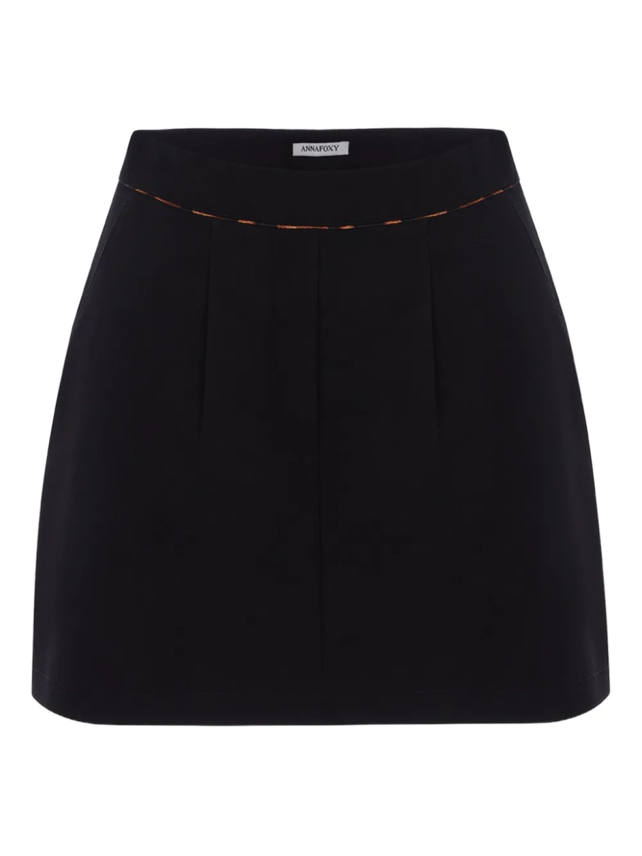 Шорты строгого кроя с завышенной талией ANNAFOXY, черный 
Шорты строгого кроя с завышенной талией ANNAFOXY, черный