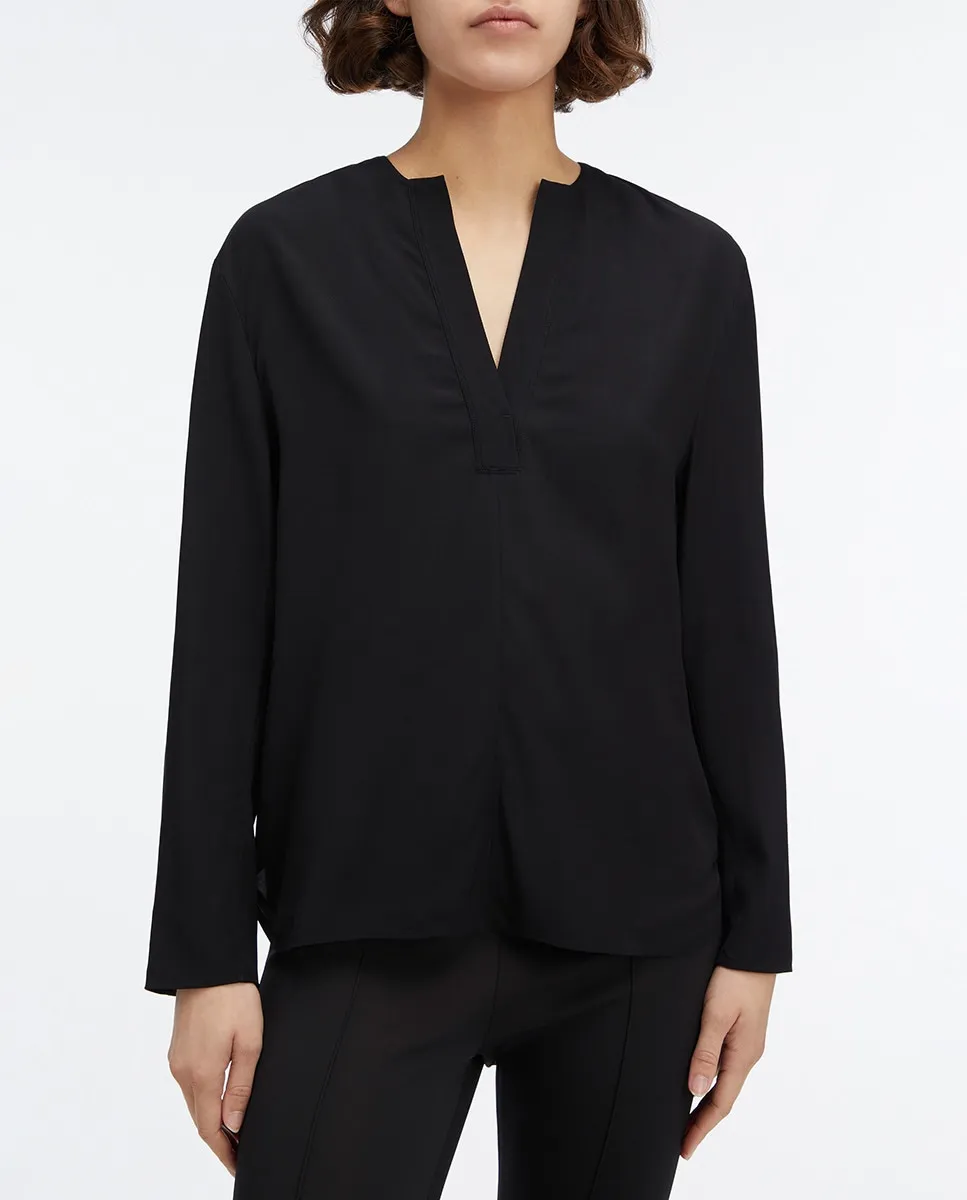 Женская блузка с V-образным вырезом Calvin Klein, черный
Женская блузка с V-образным вырезом Calvin Klein, черный