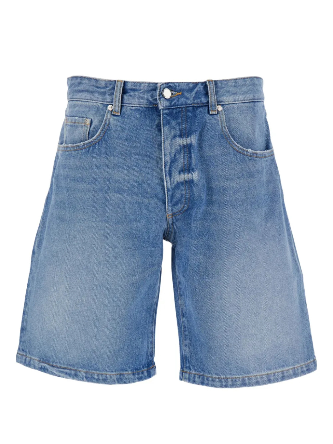 Джинсовые шорты с нашивкой-логотипом ICON DENIM, синий 
Джинсовые шорты с нашивкой-логотипом ICON DENIM, синий