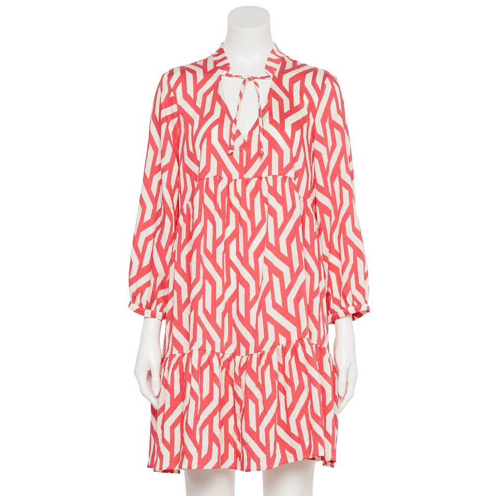 Женское многоуровневое мини-платье Ellen Tracy с v-образным вырезом и длинными рукавами, цвет Geo Print
Женское многоуровневое мини-платье Ellen Tracy с v-образным вырезом и длинными рукавами, цвет Geo Print