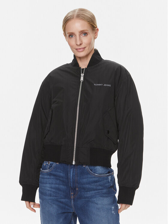 Бомбер стандартного кроя Tommy Jeans, черный
Бомбер стандартного кроя Tommy Jeans, черный
