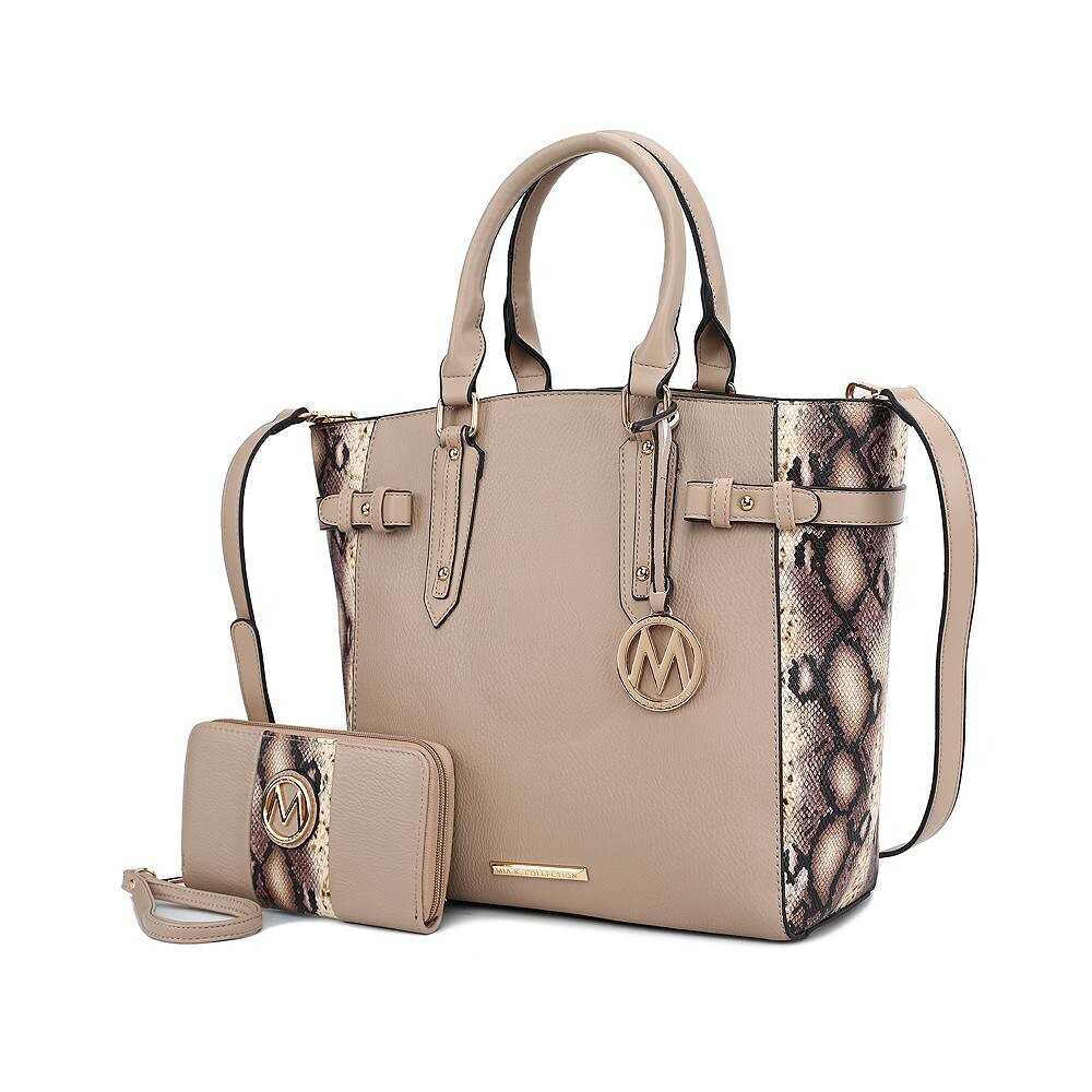 Mkf Collection Joelle Женская большая сумка с тиснением под змею и бумажником от Mia K MKF Collection, цвет Taupe, Коричневый, Mkf Collection Joelle Женская большая сумка с тиснением под змею и бумажником от Mia K MKF Collection, цвет Taupe
Mkf Collection Joelle Женская большая сумка с тиснением под змею и бумажником от Mia K MKF Collection, цвет Taupe, Коричневый, Mkf Collection Joelle Женская большая сумка с тиснением под змею и бумажником от Mia K MKF Collection, цвет Taupe