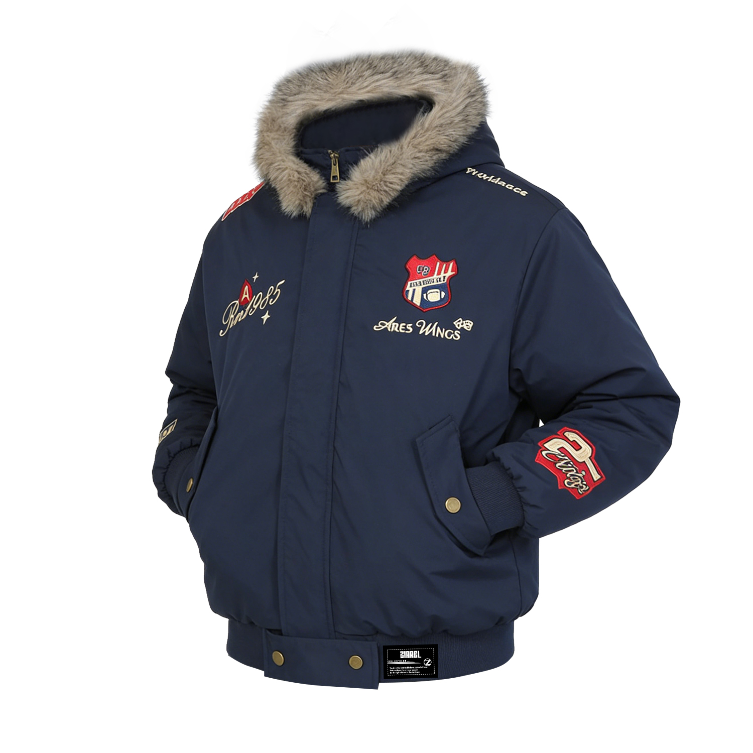 Пуховик Unisex с отстегивающимся капюшоном утепленный ZIAREL, темно-синий (mountain hawk-inspiкрасный cotton jacket)
Пуховик Unisex с отстегивающимся капюшоном утепленный ZIAREL, темно-синий (mountain hawk-inspiкрасный cotton jacket)