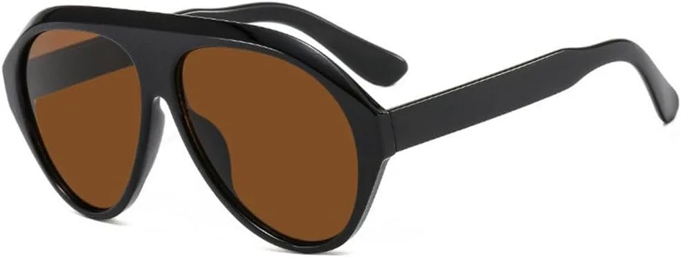 Модные овальные солнцезащитные очки для женщин и мужчин в стиле ретро с увеличенной оправой, трендовые очки с защитой от УФ-излучения UV400 MTZJH, Black Tea
Модные овальные солнцезащитные очки для женщин и мужчин в стиле ретро с увеличенной оправой, трендовые очки с защитой от УФ-излучения UV400 MTZJH, Black Tea