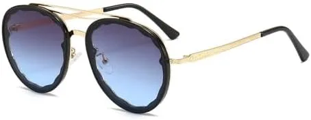 Модные солнцезащитные очки для женщин и мужчин, винтажные солнцезащитные очки для женщин с градиентным переходом цвета, защита от ультрафиолета UV400 MTZJH, Grey Blue
Модные солнцезащитные очки для женщин и мужчин, винтажные солнцезащитные очки для женщин с градиентным переходом цвета, защита от ультрафиолета UV400 MTZJH, Grey Blue