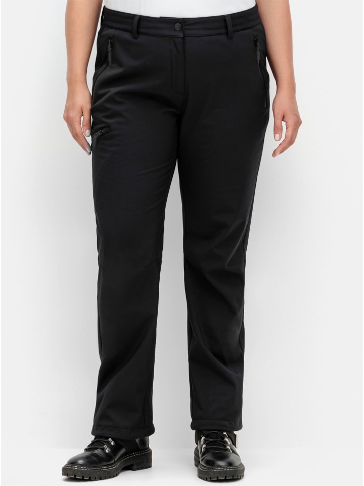 Тканевые брюки sheego, черный
Тканевые брюки sheego, черный