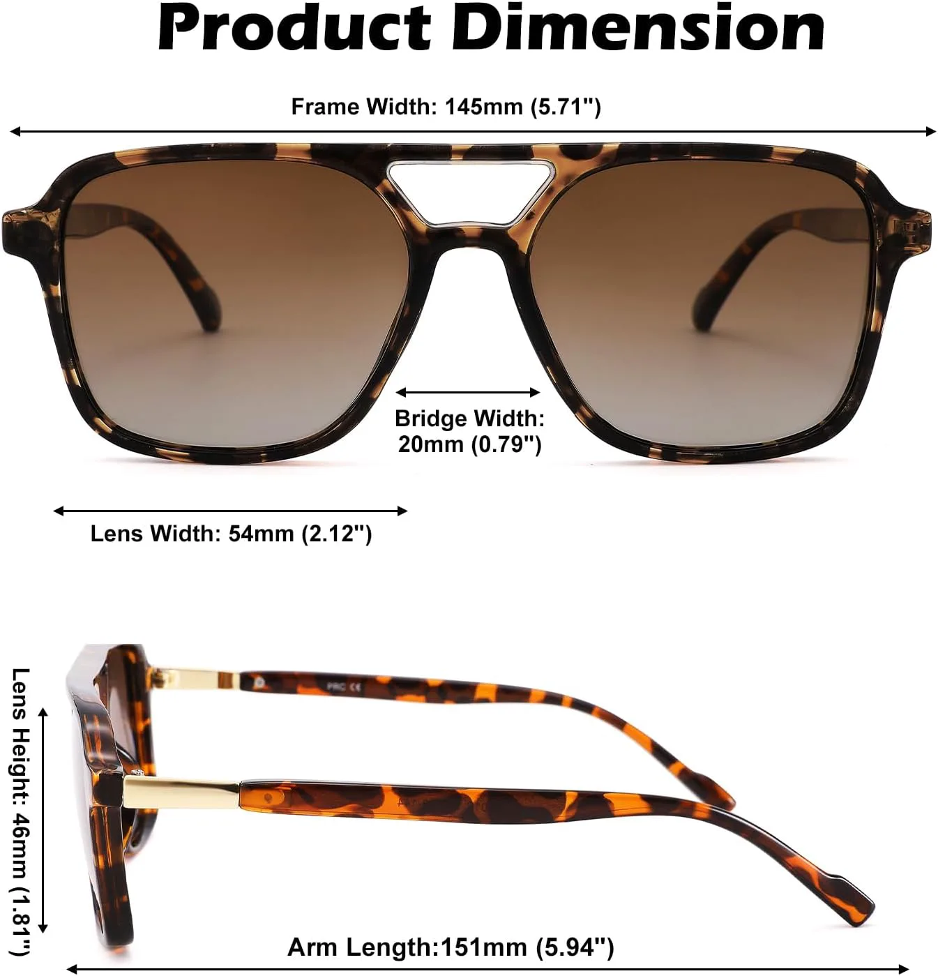 Ретро поляризованные солнцезащитные очки-авиаторы для женщин и мужчин - модные, стильные квадратные солнцезащитные очки GLARDEFE, B1 Leopard / Gradient Brown Lens
Ретро поляризованные солнцезащитные очки-авиаторы для женщин и мужчин - модные, стильные квадратные солнцезащитные очки GLARDEFE, B1 Leopard / Gradient Brown Lens