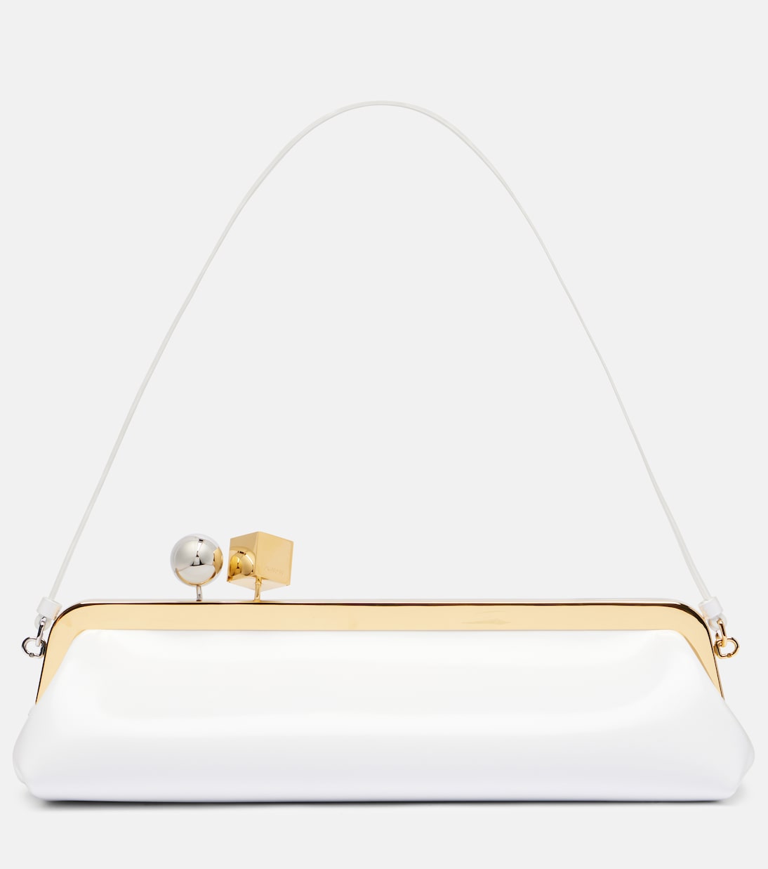 Кожаный клатч для салона Jacquemus, белый
Кожаный клатч для салона Jacquemus, белый