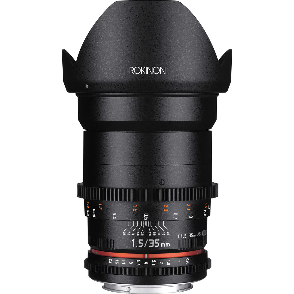 Объектив Rokinon 35mm T1.5 Cine DS для крепления Canon EF 
Объектив Rokinon 35mm T1.5 Cine DS для крепления Canon EF