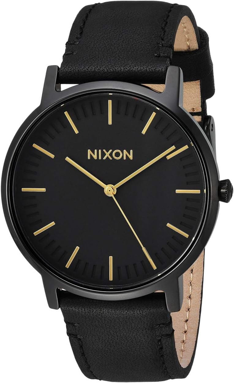 Часы Porter Leather Nixon, цвет All Black/Gold
Часы Porter Leather Nixon, цвет All Black/Gold