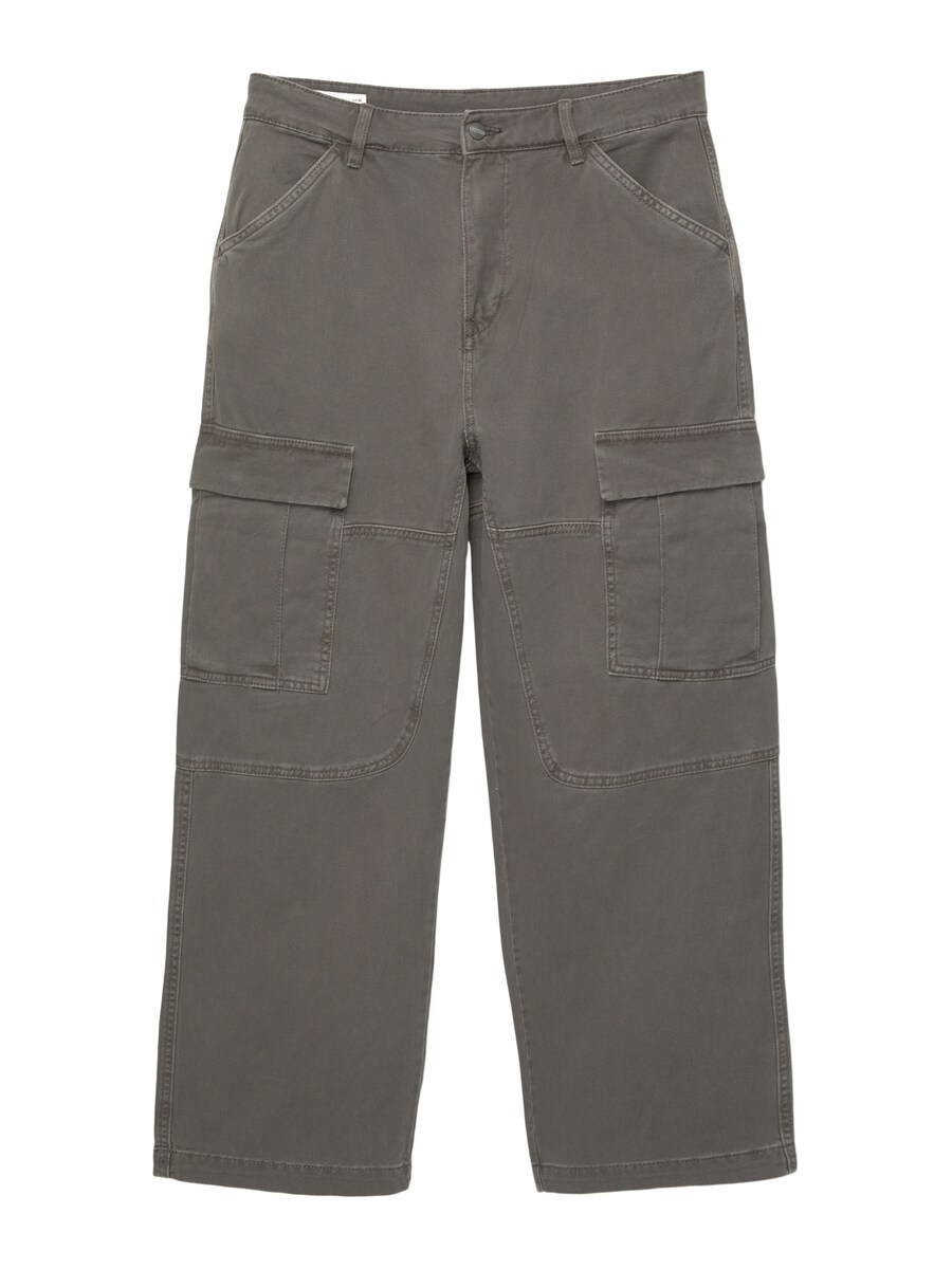 Брюки-карго с завышенной талией Pull&Bear, темно-серый
Брюки-карго с завышенной талией Pull&Bear, темно-серый