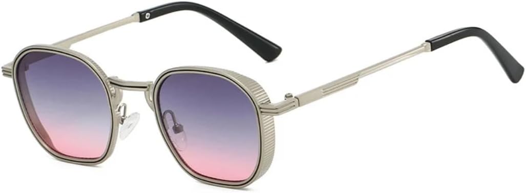 Ретро квадратные металлические женские солнцезащитные очки UV400, модные прозрачные градиентные UV400, мужские солнцезащитные очки в стиле панк TVTBBVV, Silver Gray Pink
Ретро квадратные металлические женские солнцезащитные очки UV400, модные прозрачные градиентные UV400, мужские солнцезащитные очки в стиле панк TVTBBVV, Silver Gray Pink