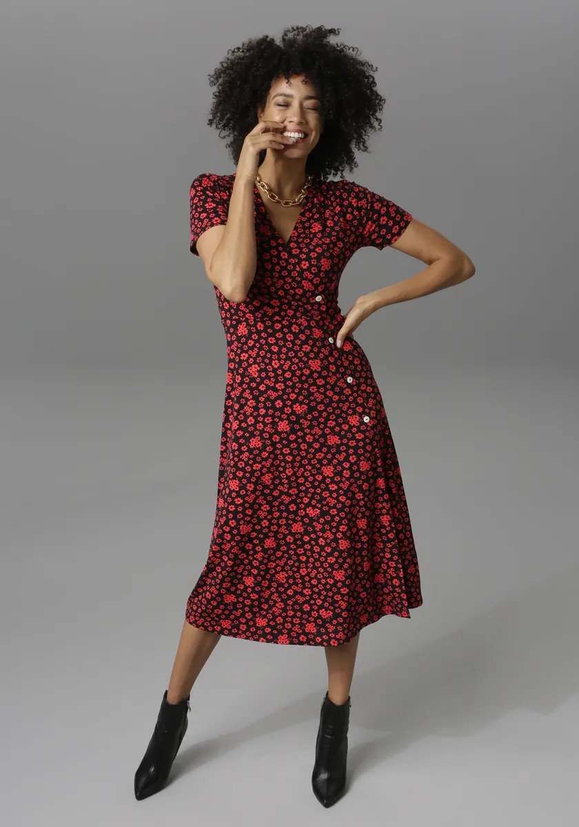 Трикотажное платье Aniston CASUAL с запахом, красный
Трикотажное платье Aniston CASUAL с запахом, красный