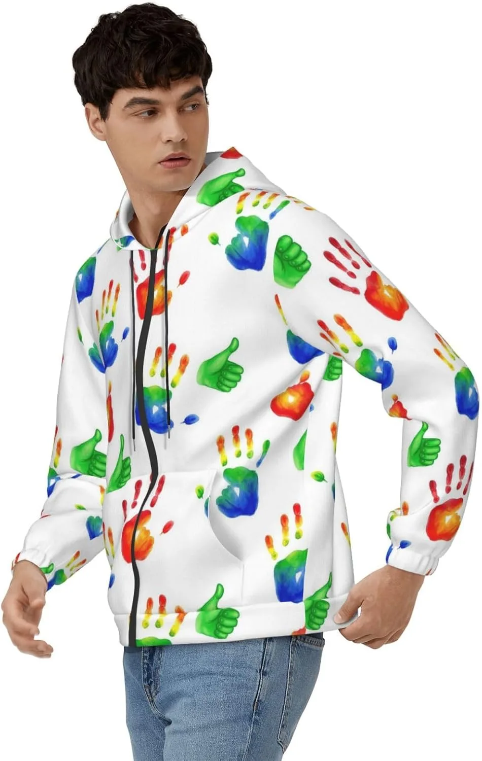 Мужская толстовка с капюшоном и карманами KATVEESC
Мужская толстовка с капюшоном и карманами KATVEESC