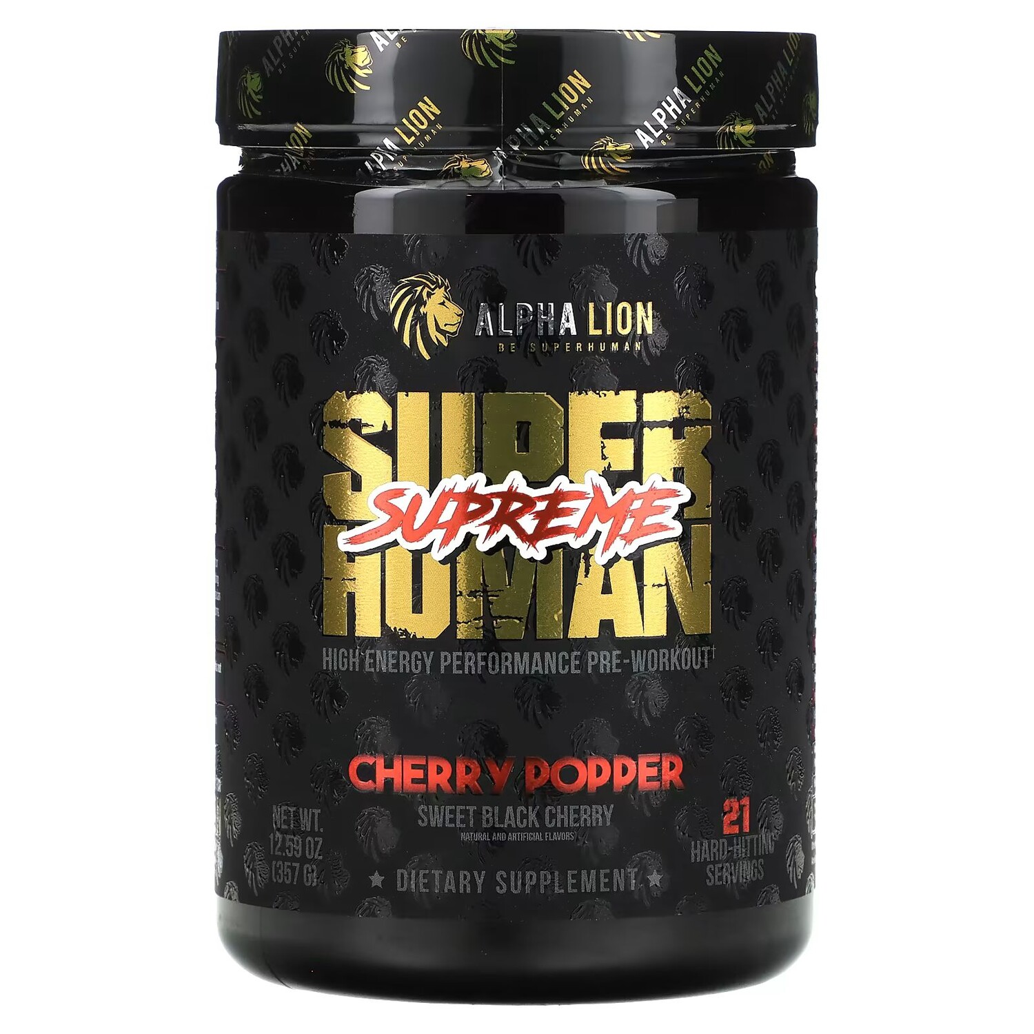 SuperHuman Supreme, Cherry Popper, Сладкая черешня, 12,59 унции (357 г) Alpha Lion
SuperHuman Supreme, Cherry Popper, Сладкая черешня, 12,59 унции (357 г) Alpha Lion