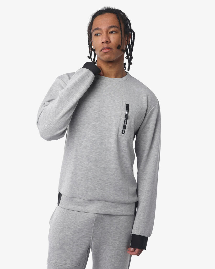 JAKED Серая пестрая толстовка мужская из синтетического материала для фитнеса
JAKED Серая пестрая толстовка мужская из синтетического материала для фитнеса