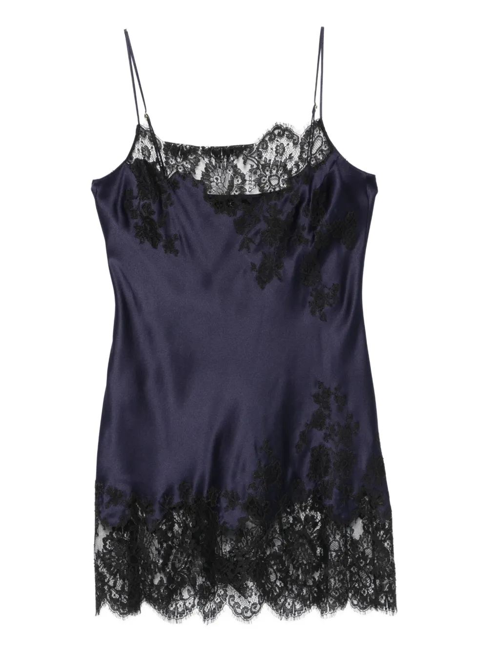 Платье-комбинация с кружевом Carine Gilson, синий
Платье-комбинация с кружевом Carine Gilson, синий