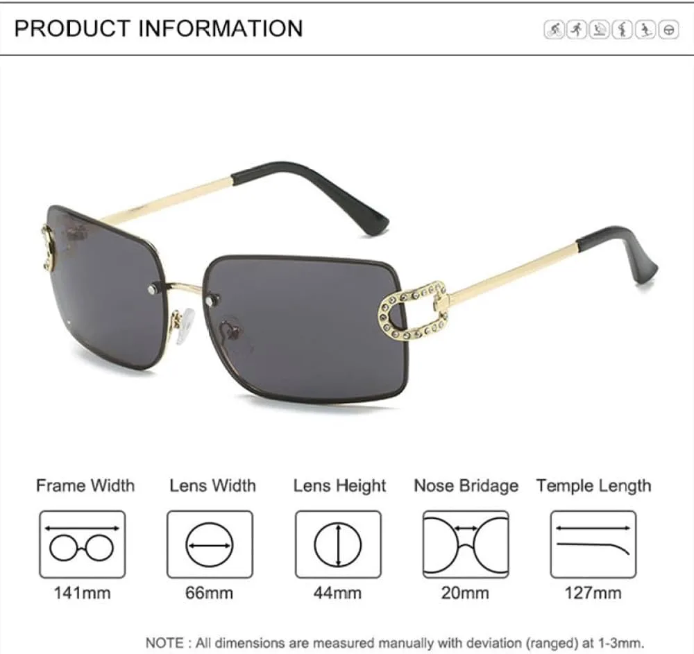 Роскошные хрустальные солнцезащитные очки для мужчин и женщин в стиле ретро, без оправы, прямоугольной формы, солнцезащитные очки без оправы LVTFCO, C02 Gray
Роскошные хрустальные солнцезащитные очки для мужчин и женщин в стиле ретро, без оправы, прямоугольной формы, солнцезащитные очки без оправы LVTFCO, C02 Gray