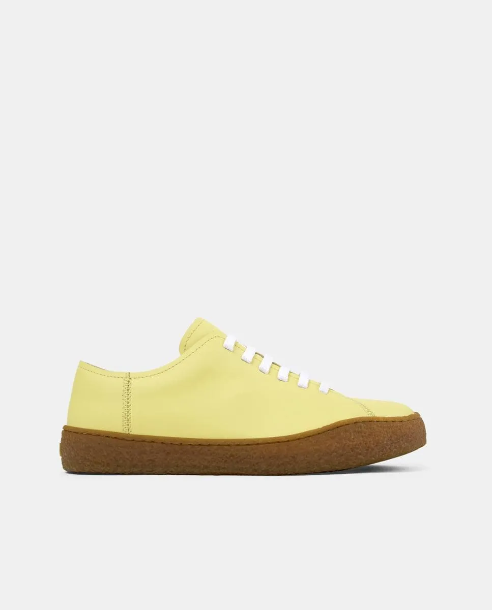 Мужские гладкие кожаные кроссовки на шнурках Camper, желтый
Мужские гладкие кожаные кроссовки на шнурках Camper, желтый