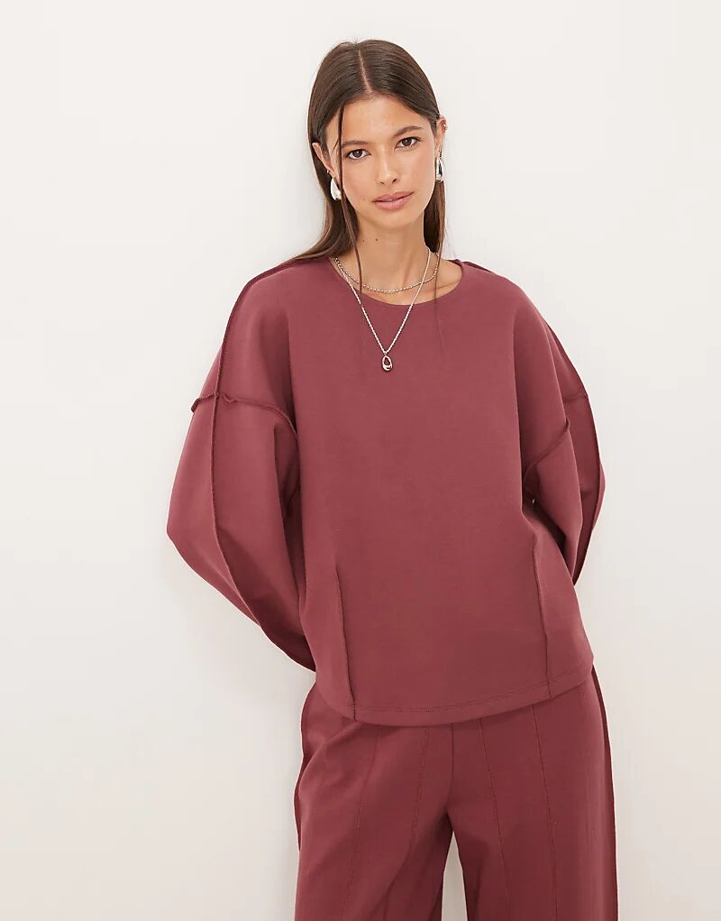 Свитшот ASOS DESIGN с вырезом-лодочкой и декоративными швами темно-розового цвета
Свитшот ASOS DESIGN с вырезом-лодочкой и декоративными швами темно-розового цвета