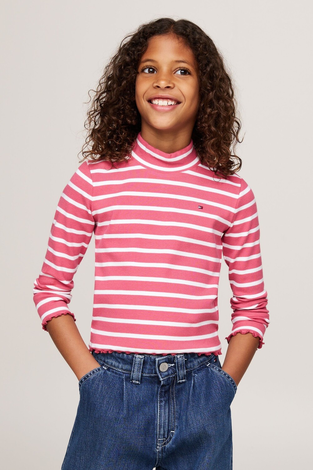 Топ с длинными рукавами и воротником стойкой Tommy Hilfiger, розовый
Топ с длинными рукавами и воротником стойкой Tommy Hilfiger, розовый