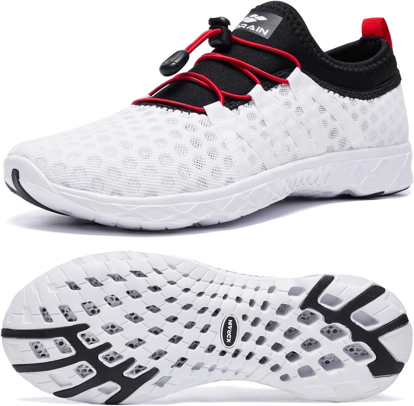 Мужские водные слипоны ALEADER с сетчатой верхней частью, белый/черный/красный
Мужские водные слипоны ALEADER с сетчатой верхней частью, белый/черный/красный