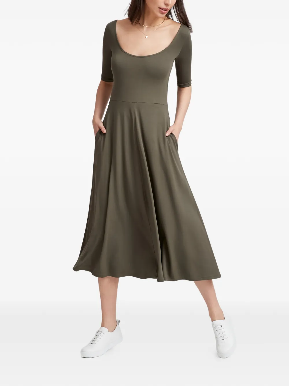 Платье миди Innogen с U-образным вырезом Marcella, зеленый
Платье миди Innogen с U-образным вырезом Marcella, зеленый