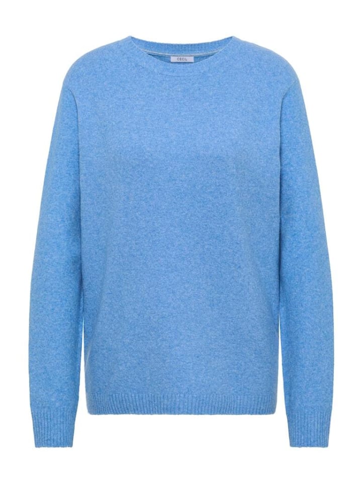 Cecil Свитер меланжевого цвета "фонтанно-голубой"
Cecil Свитер меланжевого цвета "фонтанно-голубой"