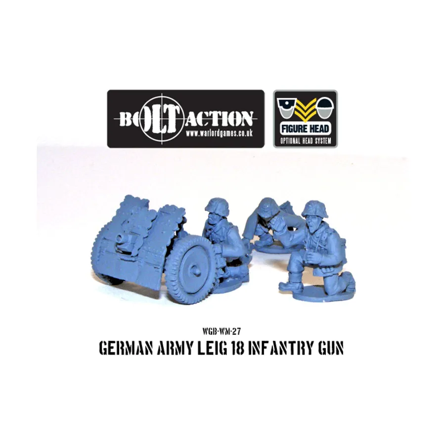 Пехотная пушка немецкой армии Leig 18, Bolt Action - German (28mm)
Пехотная пушка немецкой армии Leig 18, Bolt Action - German (28mm)