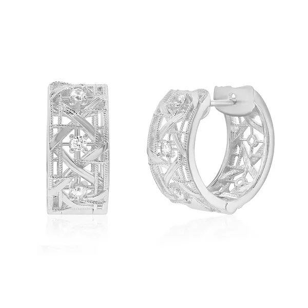 Серьги-Кольца Suzy Levian из стерлингового серебра с кубическим цирконием с вырезами Suzy Levian New York, silver
Серьги-Кольца Suzy Levian из стерлингового серебра с кубическим цирконием с вырезами Suzy Levian New York, silver