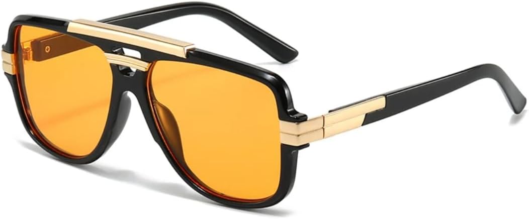 Мужские солнцезащитные очки в стиле ретро с двойной перемычкой, модные оранжево-голубые оттенки, защита от УФ-излучения UV400, женские солнцезащитные очки VRTRFFTR, Black Orange
Мужские солнцезащитные очки в стиле ретро с двойной перемычкой, модные оранжево-голубые оттенки, защита от УФ-излучения UV400, женские солнцезащитные очки VRTRFFTR, Black Orange