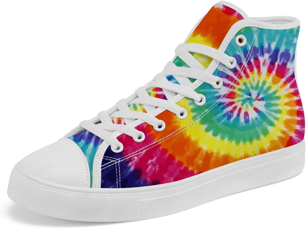 Кеды на высокой подошве с принтом тай-дай для женщин и мужчин, повседневные шнурованные кроссовки Chebing, 623 Multicolor
Кеды на высокой подошве с принтом тай-дай для женщин и мужчин, повседневные шнурованные кроссовки Chebing, 623 Multicolor