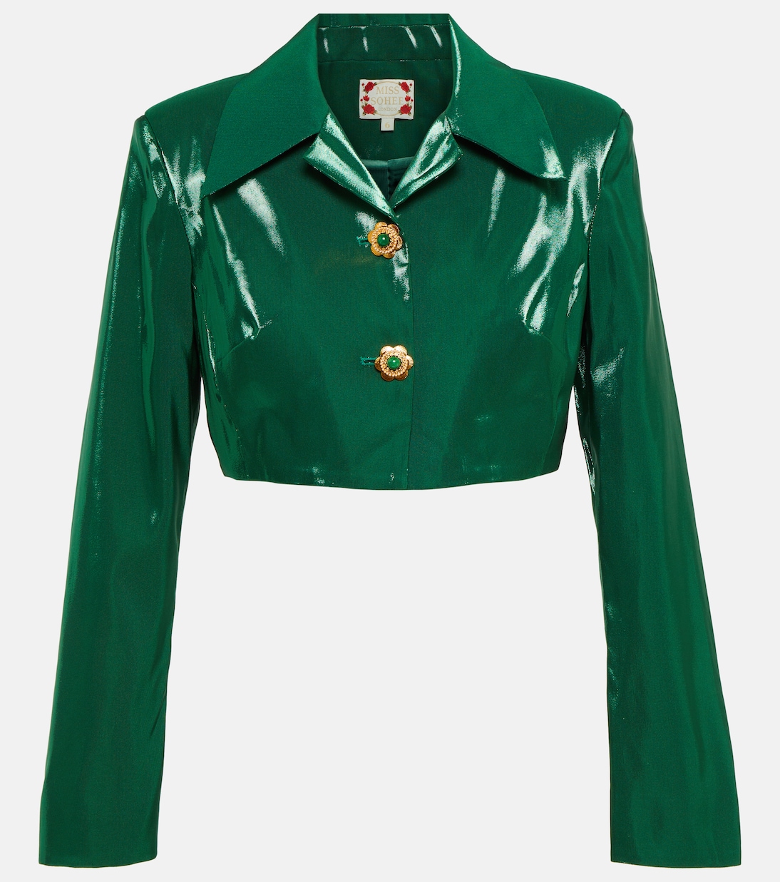 Укороченный шелковый жакет Miss Sohee, зеленый
Укороченный шелковый жакет Miss Sohee, зеленый