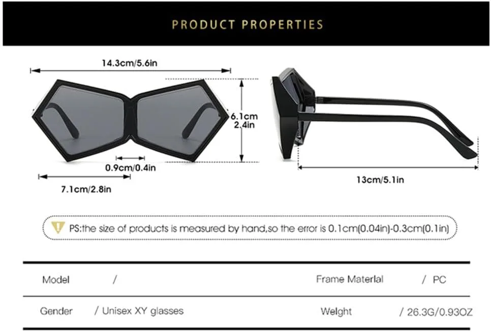Солнцезащитные очки многоугольной формы для женщин, солнцезащитные очки неправильной формы для мужчин, большие цельные солнцезащитные очки UV400 HDUBFY, 6
Солнцезащитные очки многоугольной формы для женщин, солнцезащитные очки неправильной формы для мужчин, большие цельные солнцезащитные очки UV400 HDUBFY, 6