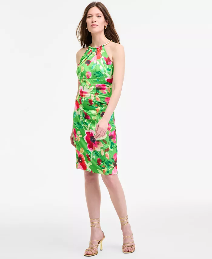 Женское безрукавное платье-футляр с цепочкой по горловине Eliza J, зеленый
Женское безрукавное платье-футляр с цепочкой по горловине Eliza J, зеленый