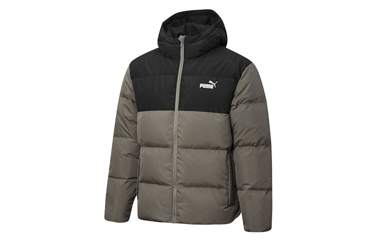Пуховик мужской серый Puma, серый 
Пуховик мужской серый Puma, серый