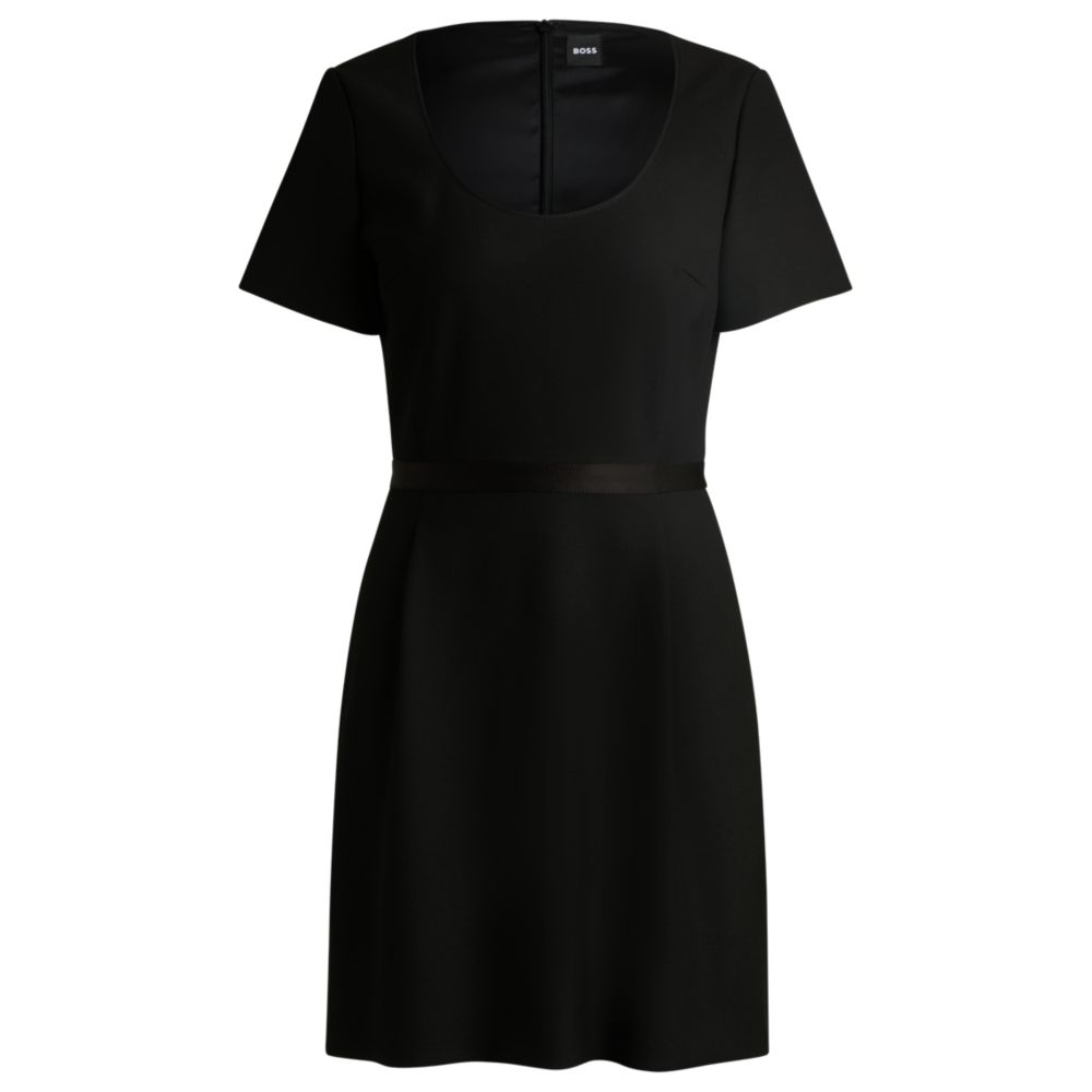 Приталенное платье с ленточным декором BOSS, черный
Приталенное платье с ленточным декором BOSS, черный