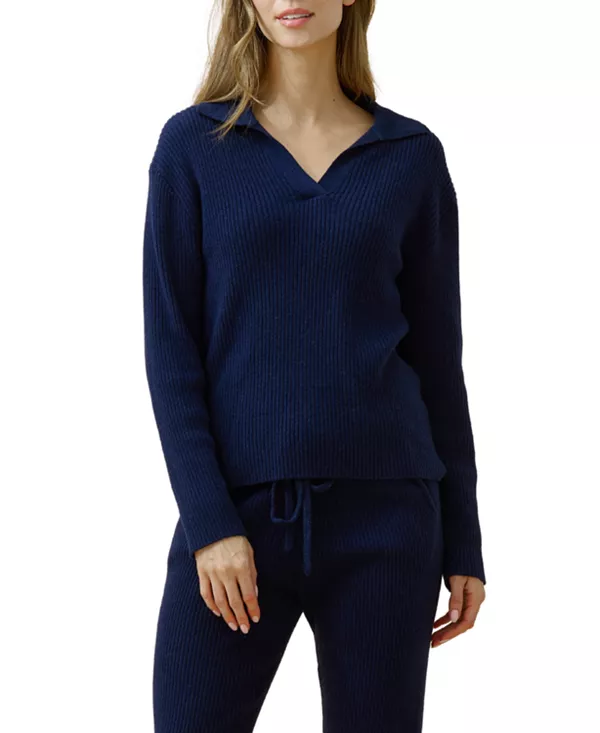 Домашний свитер из мериносовой шерсти и кашемира Kip, синий
Домашний свитер из мериносовой шерсти и кашемира Kip, синий