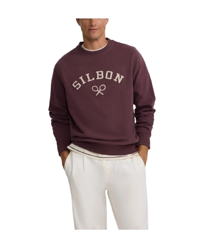 Свитшот с круглым вырезом Silbon, красный
Свитшот с круглым вырезом Silbon, красный