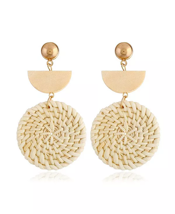 Серьги из ротанга, плетеные из органической соломы и дерева Hollywood Sensation, beige
Серьги из ротанга, плетеные из органической соломы и дерева Hollywood Sensation, beige