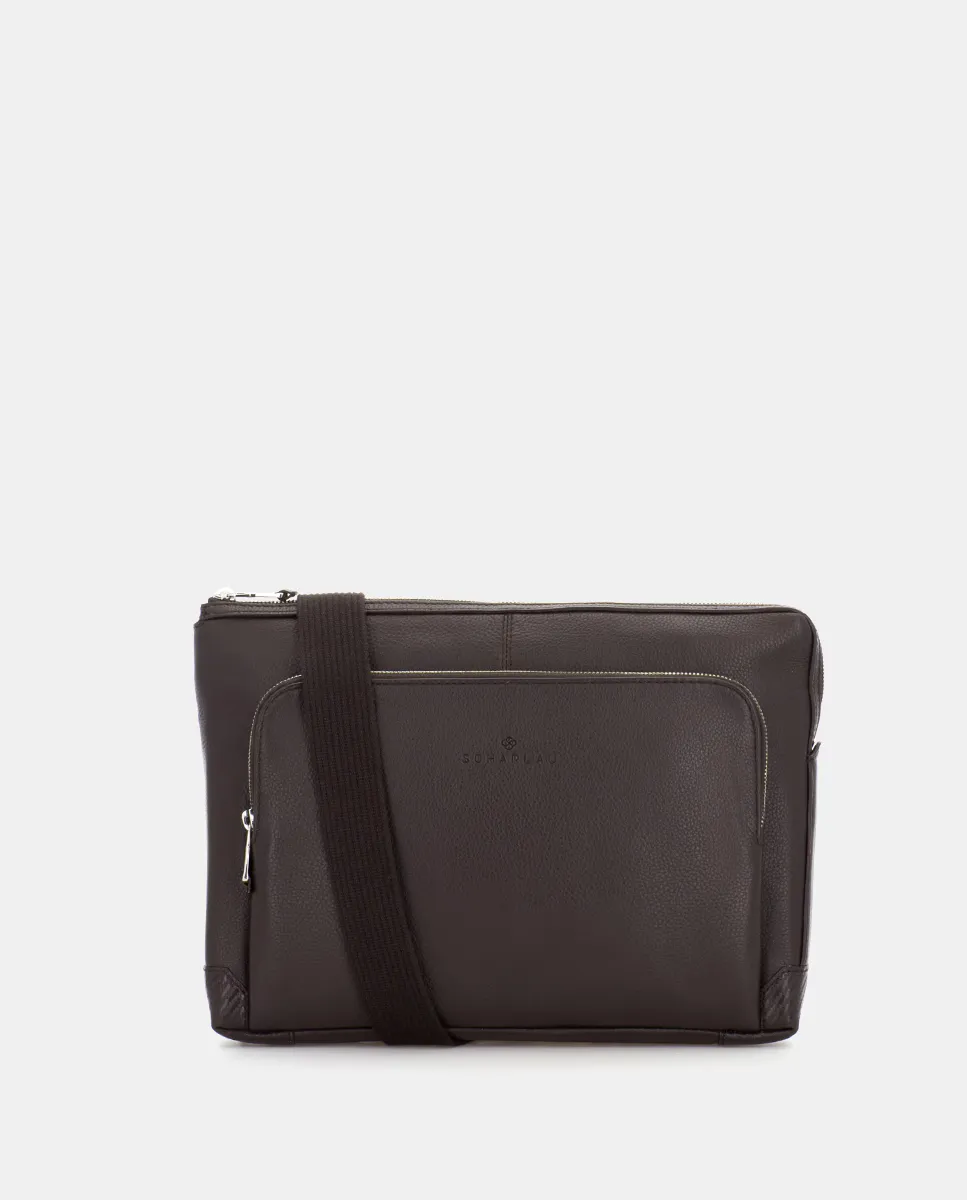 Папка для документов унисекс из коричневой яловой кожи с ремнем на плечо Scharlau, коричневый
Папка для документов унисекс из коричневой яловой кожи с ремнем на плечо Scharlau, коричневый