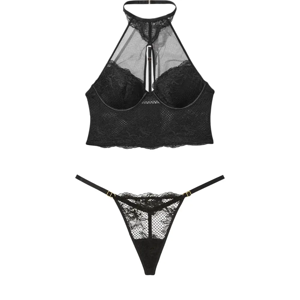 Victoria'S Secret Комплект нижнего белья для женщин, черный
Victoria'S Secret Комплект нижнего белья для женщин, черный