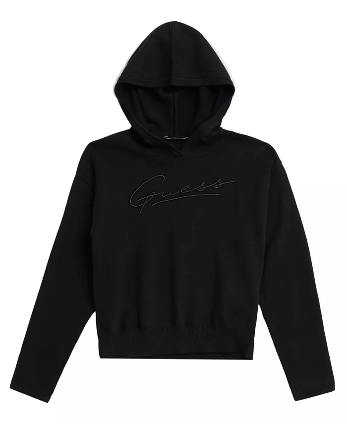 Большая худи с капюшоном для девочек Guess, черный
Большая худи с капюшоном для девочек Guess, черный