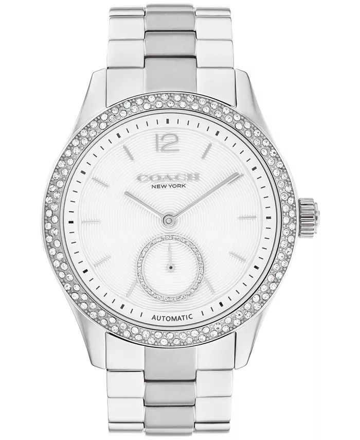 Женские часы Brooks Automatic с серебристым браслетом из нержавеющей стали, 38 мм COACH
Женские часы Brooks Automatic с серебристым браслетом из нержавеющей стали, 38 мм COACH