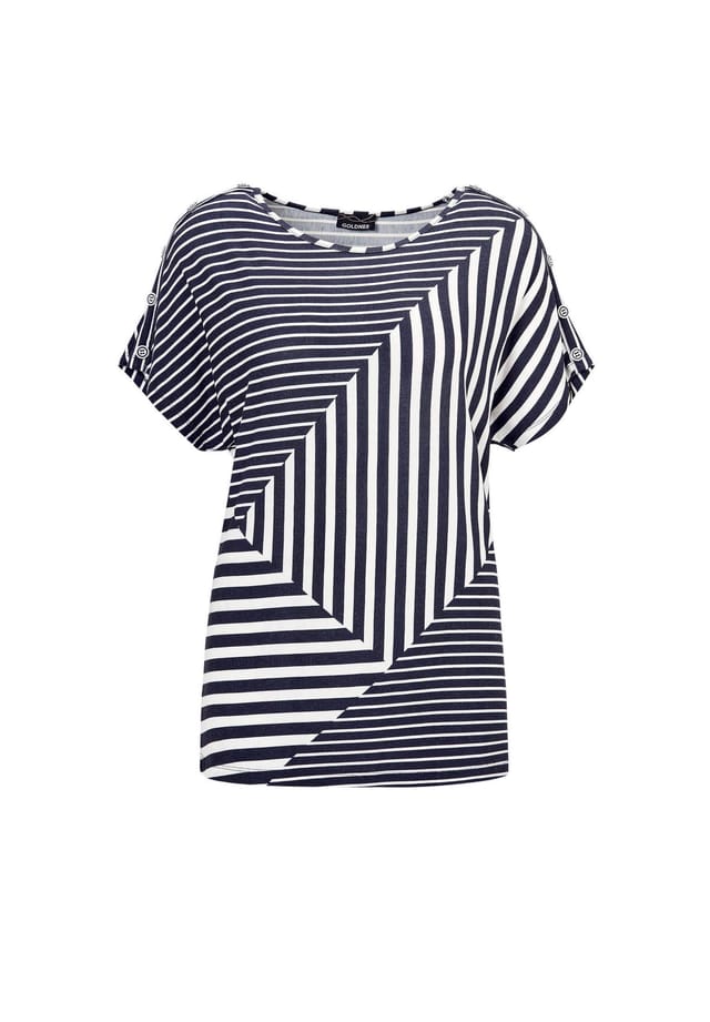 Короткий размер: рубашка с вырезом-лодочкой Goldner, мультиколор
Короткий размер: рубашка с вырезом-лодочкой Goldner, мультиколор