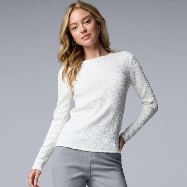 Женская футболка с длинным рукавом и складками Simply Vera Vera Wang, цвет coconut milk
Женская футболка с длинным рукавом и складками Simply Vera Vera Wang, цвет coconut milk