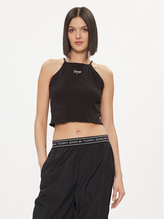 Топ приталенного кроя Tommy Jeans, черный
Топ приталенного кроя Tommy Jeans, черный
