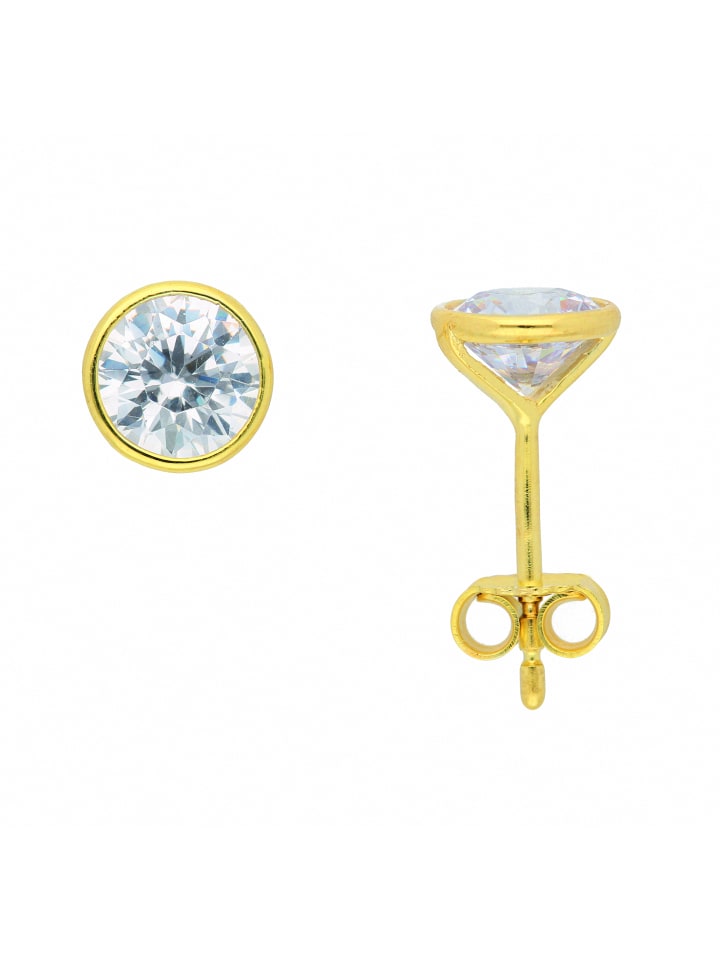 Adeliás Женские золотые серьги-гвоздики 333 с кубическим цирконием Ø 6 мм из золота
Adeliás Женские золотые серьги-гвоздики 333 с кубическим цирконием Ø 6 мм из золота