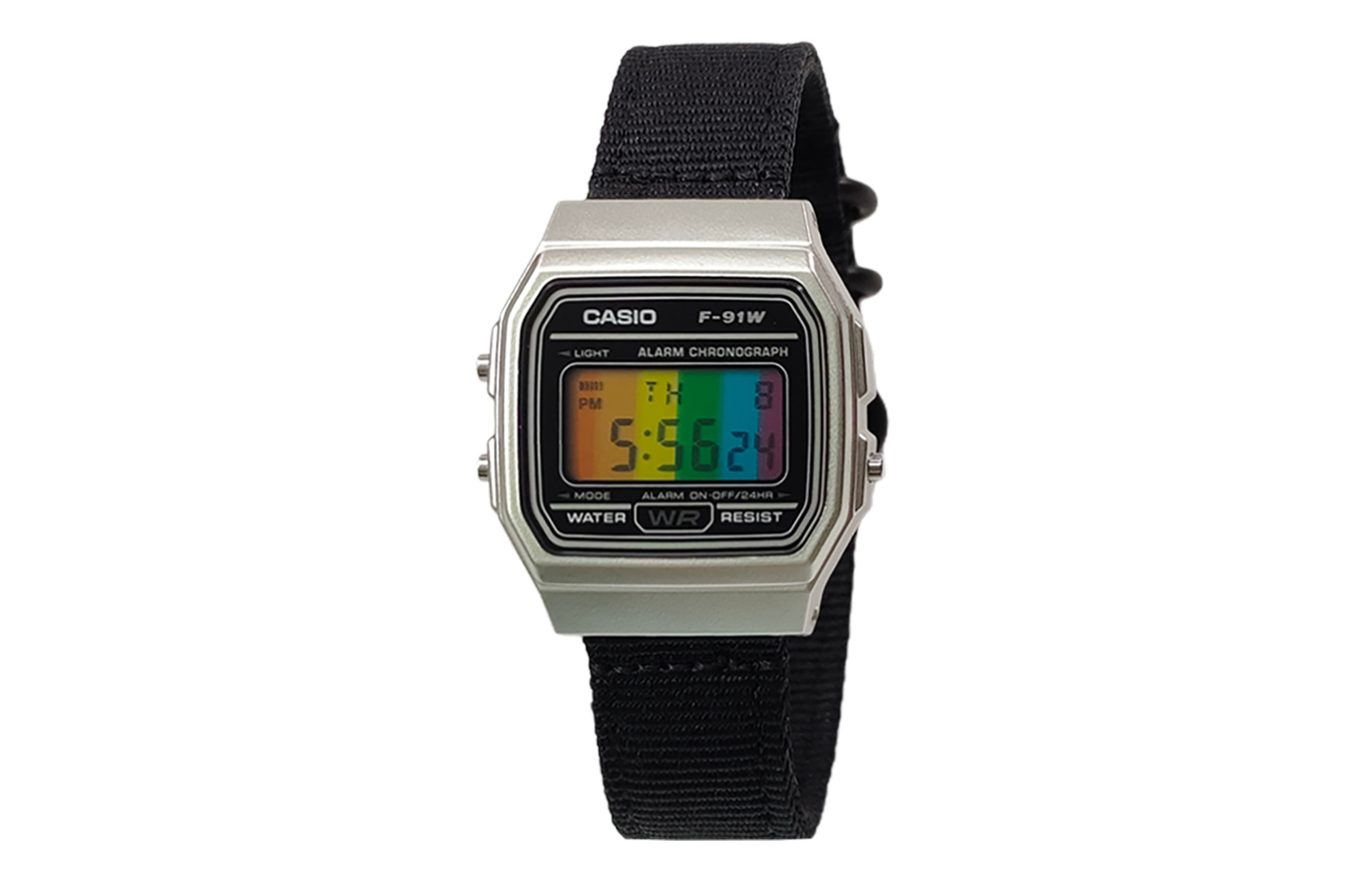 CASIO Мужские часы Retrofit Series с кварцевым механизмом и нейлоновым ремешком, черный циферблат
CASIO Мужские часы Retrofit Series с кварцевым механизмом и нейлоновым ремешком, черный циферблат